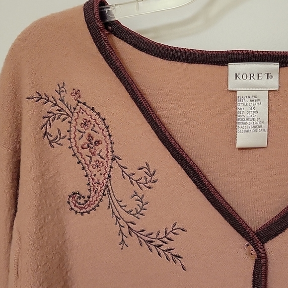 Embroidered jacket in 3X by Koret - Picture 2 of 7